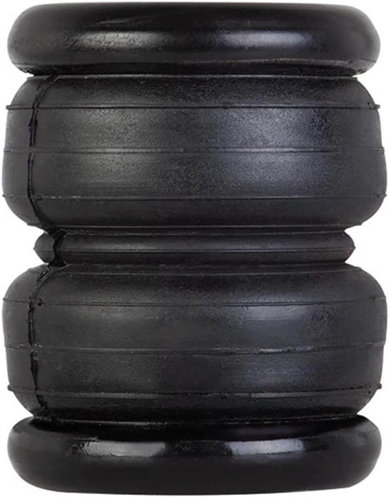 Luchtvering Reparatiekit - Airbag Ophanging - Auto Rijcomfort - Dubbele Geconvoluteerde Veer - 100 mm Diameter - Zwart
