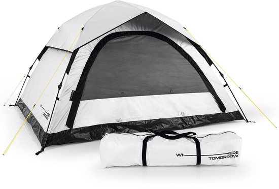 Lumaland Campingtent, lichte pop-up werptent, 2-4 personen, koepeltent, trekking & festival, iglotent, secondentent, waterdicht, 210 x 190 x 110 cm, ook ideaal als strand, wind- en zonwering van Lumaland