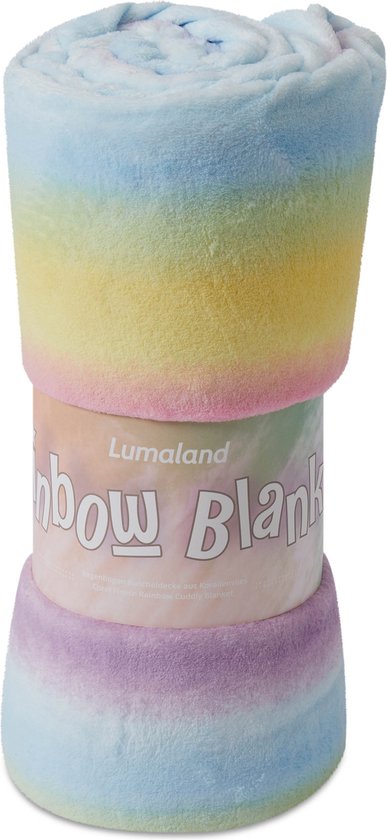Lumaland knuffeldoekje voor kinderen - 150 x 180 cm - veelkleurig van Lumaland