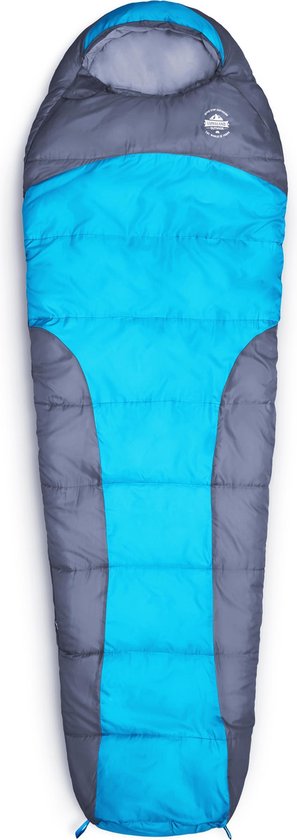 Lumaland - Mummieslaapzak - outdoor slaapzak - 230 x 80 cm - incl. tas, verpakt 50 x 25 cm - Turkoois van Lumaland