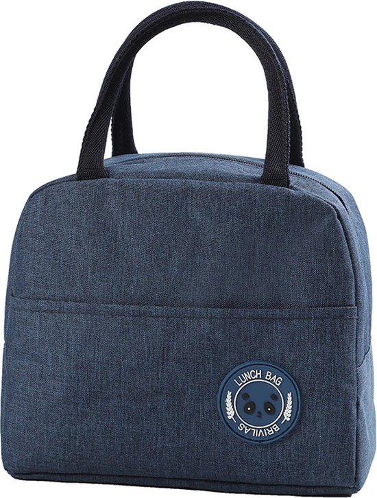 Lunch Bag - Blauw | Koeltas | Polyester / Nylon | 23x15x20 cm | Fashion Favorite van Fashion Favorite