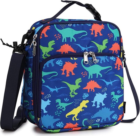 Lunch Bag Box voor jongens - herbruikbare geïsoleerde lunchbox - peuter lunchkoeler voor meisjes - afneembare schouderriem - dinosaurus Portable Lunch Bag van Heysun