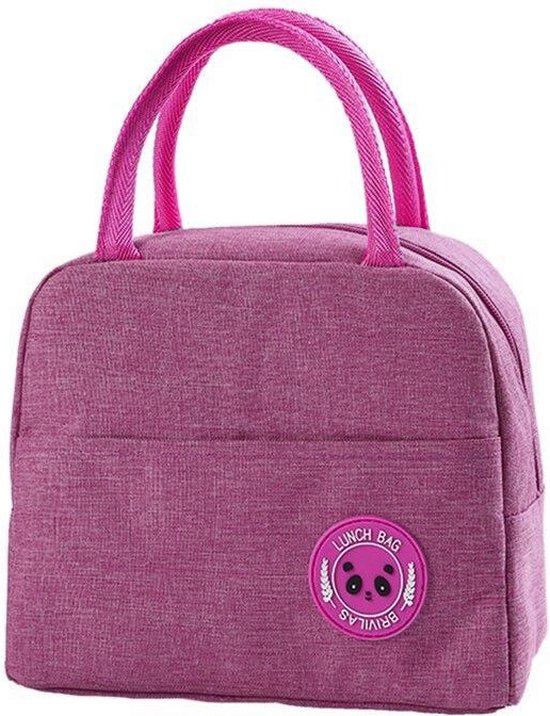 Lunch Bag - Paars/Roze | Koeltas | Polyester / Nylon | 23x15x20 cm | Fashion Favorite van Fashion Favorite