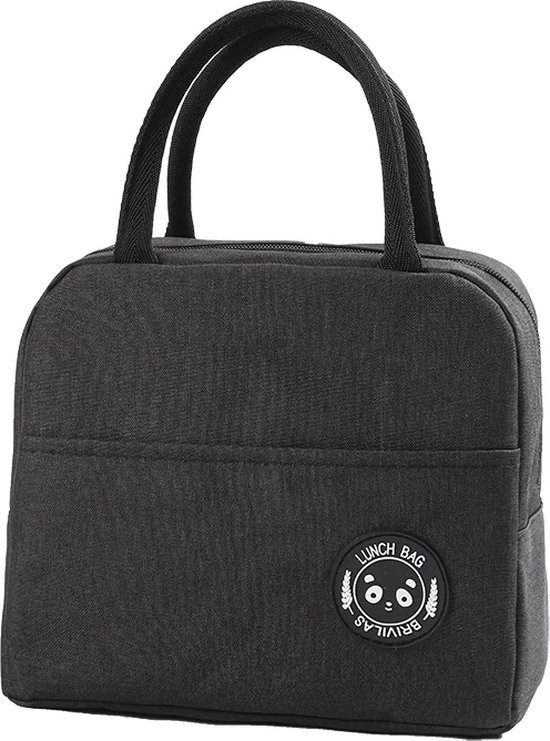 Lunch Bag - Zwart | Koeltas | Polyester / Nylon | 23x15x20 cm | Fashion Favorite van Fashion Favorite