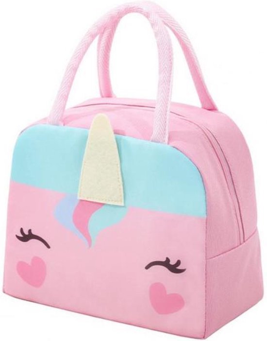 Lunchbag voor Kinderen - Eenhoorn - Roze - Koeltas - Thermo Tas - Lunch Bag - Rits - Meisje van Jungle Gym.
