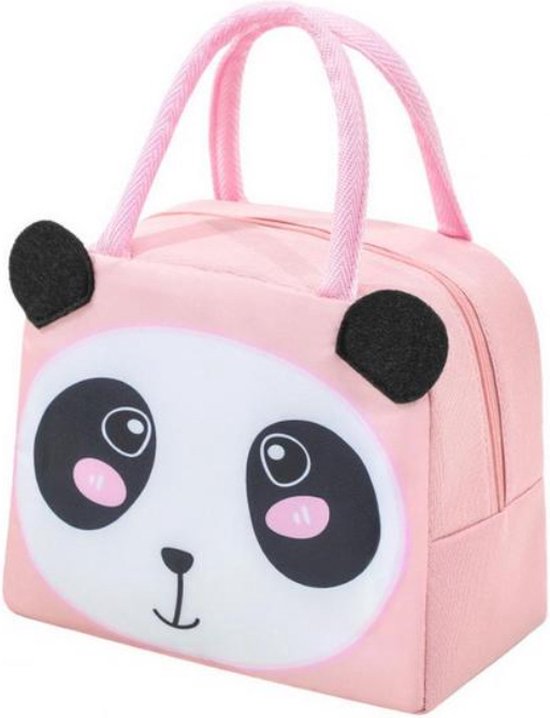 Lunchbag voor Kinderen - Panda - Roze - Koeltas - Thermo Tas - Lunch Bag - Rits - Meisje van Monzana
