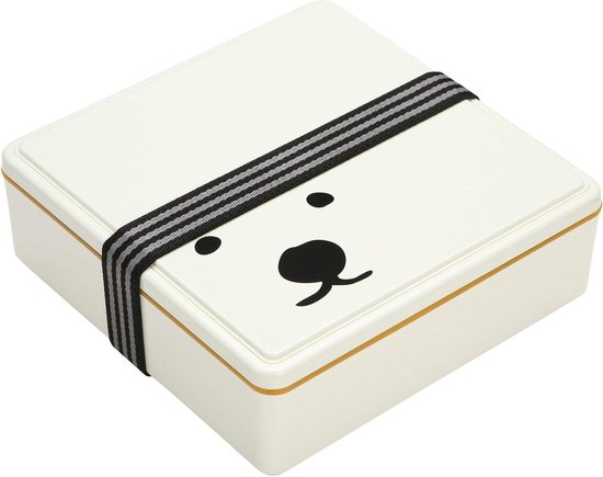 Lunchbox met koelgel - Bento box - Voedsel koel houden - Geïntegreerde vriesdeksel - 1100 ml - Wit