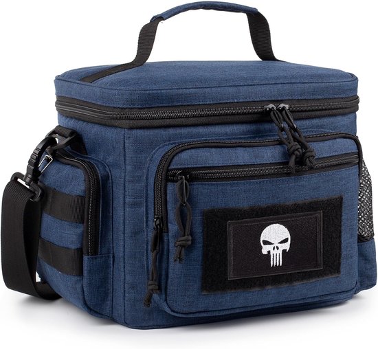 Lunchbox voor mannen - Tactische lunchtas met MOLLE-straps - Lekvrije geïsoleerde koelbox - Ideaal voor kantoor - SnelShoppen