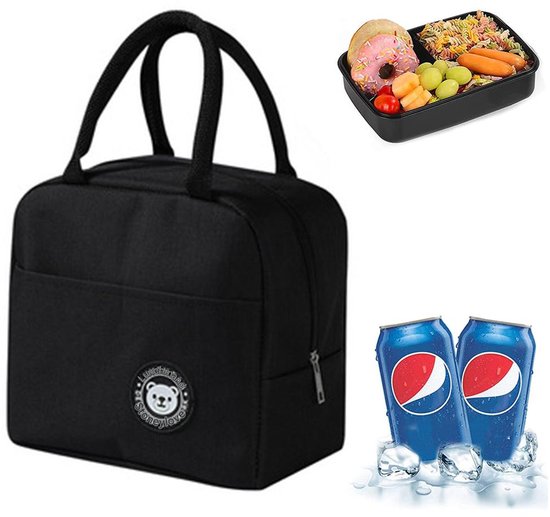 Lunchtas - Geïsoleerde Koeltas - Waterdicht Oxford Materiaal - 1 Stuk - Blauw van Merkloos