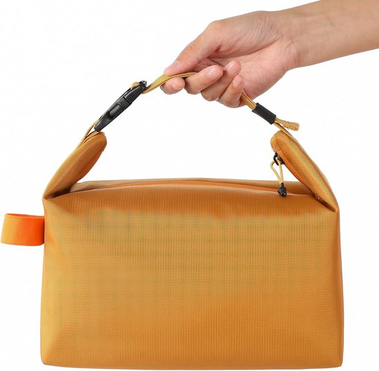 Lunchtas - Geïsoleerde lunchtas met handriem - lunchtas dames - lunch tas - Draagbare geïsoleerde tas - 25 x 22 x 16 cm - geel - Thermisch ontwerp – Ideaal voor werk, picknicks en meer