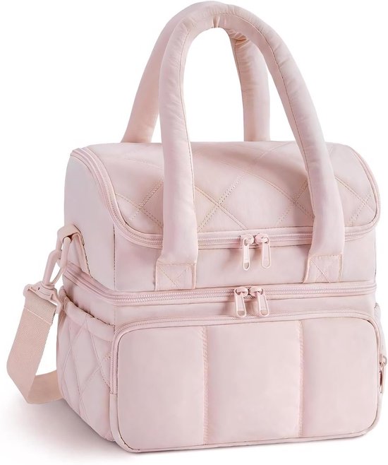 Lunchtas - Geïsoleerde Lunchtas Voor Mannen En Vrouwen - Koeltas - Zachte Lunchtas - Roze - Voor Werk, Picknicks En Reizen van Weekender Pro