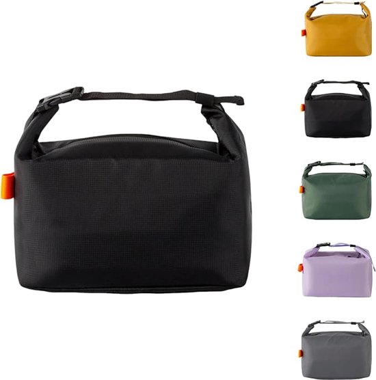 Lunchtas - Thermotas - Picknicktas - met verstelbare schouderriem - Isolatie - Draagbaar - Waterdicht - geschikt voor werk, school en picknick - zwart