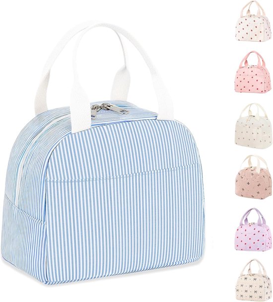 Lunchtas voor dames, houdt eten warm of koud, geschikt voor een lunch, handtas voor volwassenen en kinderen, klein en draagbaar, ideaal voor meisjes, schattig en praktisch