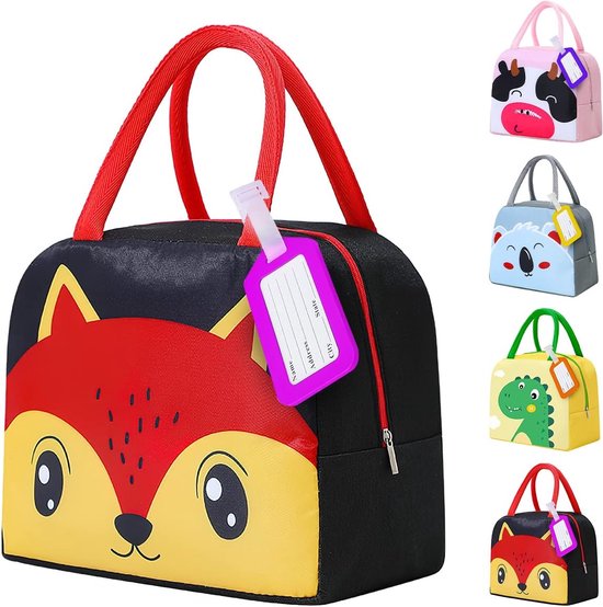Lunchtas voor kinderen, bento-tas, school, koeltas, lunchtas, 5 l, geïsoleerde tas, kleine koeltas, picknick, kinderen, dinosaurustas van FloweryOcean