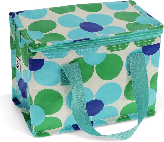 Lunchtasje/ Koeltasje Daisy blauw Groen van Mepal