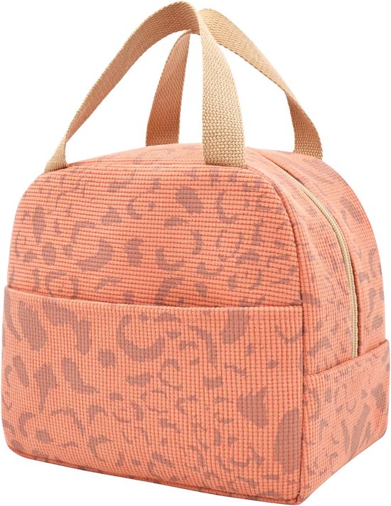 Lunchtassen voor kinderen - lunchtas lunchtas herbruikbaar - Lunchtassen - Lunchtassen voor dames en heren - 6 l mini koeltas - kleine geïsoleerde picknicktas - voor werk - school - picknick - reizen (Oranje) van Merkloos