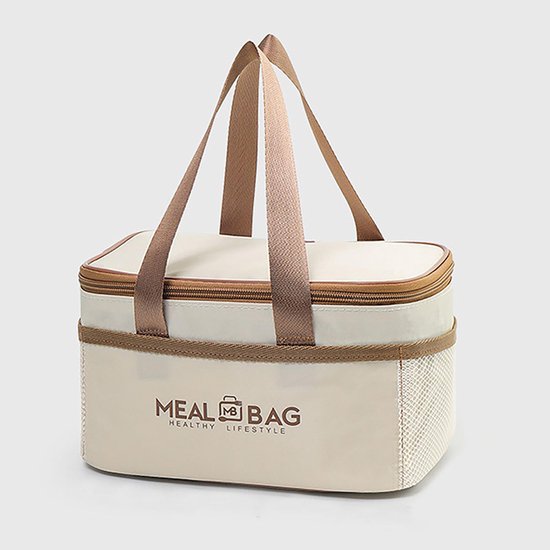 Lunchzak | Lunchpakket - Geïsoleerde rugzak, herbruikbaar, lekvrij, draagbaar, temperatuurbehoudend, geschikt voor alle seizoenen, geschikt voor werk, reizen, picknicks van Merkloos