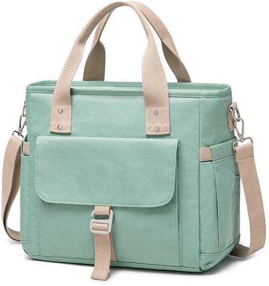 Lunchzak voor dames - Lunchbox - Geïsoleerde koeltas - lunchtas - Koeltas - groen van Fine Asianliving