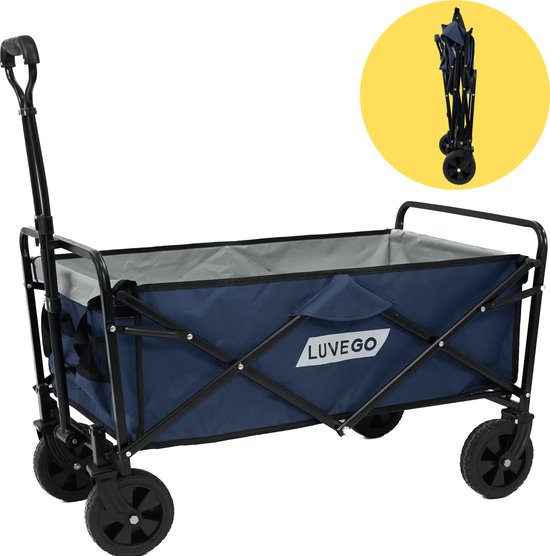 Luvego Opvouwbare Bolderkar – 80KG Draagkracht | Stevige Wielen | Compact Opvouwbaar van Merkloos