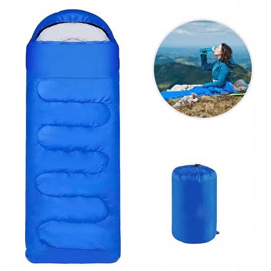 Luxe 2-in-1 Slaapzak & Deken - Blauw - 210x75cm - 4 Seizoenen van Luxe.