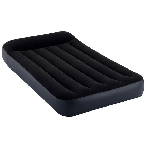 Luxe Eenpersoons Luchtbed met Ingebouwde Pomp, Extra Hoog (51cm) en Comfortabel van Merkloos