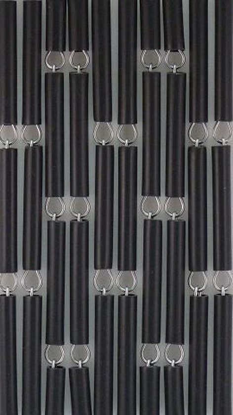 Luxe Hulzen Vliegengordijn Antraciet 90 x 210 cm van Luxe