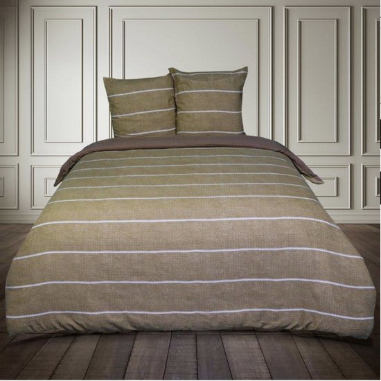 Luxe Katoen Flanel dekbedovertrek Emma Lin - 240x220 van Merkloos