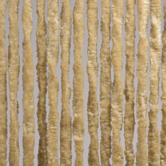 Luxe Kattenstaart Vliegengordijn - 90 x 220cm - Beige
