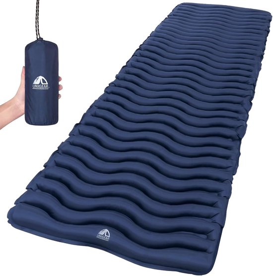 Luxe Opblaasbare Kampeer Slaapmat met Luchtisolatie - Vochtbestendig en Antislip van Merkloos