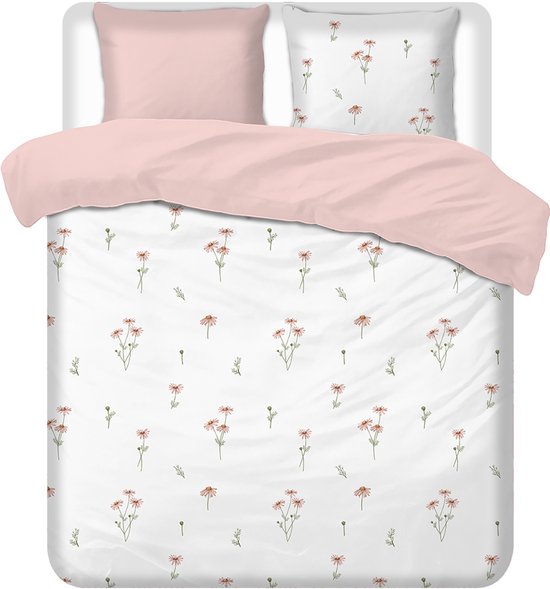 Luxueuze Terschellinger Flanellen Winter Dekbedovertrekset - Minimalistisch Bloemenmotief - Voor Ultiem Comfort en Warme Nachten - 260x200/220 cm van Merkloos