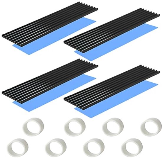 M.2 SSD Koellichaam met Thermische Geleidende Siliconen Pad - Aluminium Hitteafvoer voor LED-Versterkers van Merkloos