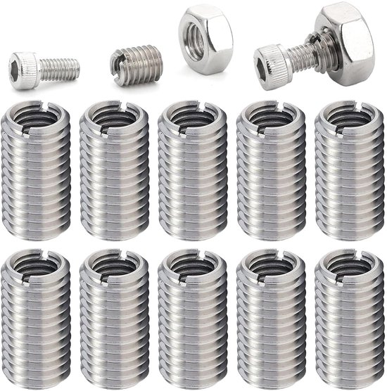 M8 metalen adapter M8 schroefdraad reparatieset voor mechanische stoomturbines op M6 Mirror schroefmoer