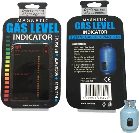 Magnetic Gas Level Indicator, Filling Level Indicator for Propane Gas Bottle, Magnetic Adsorption Flexible Reusable - ShopVlot