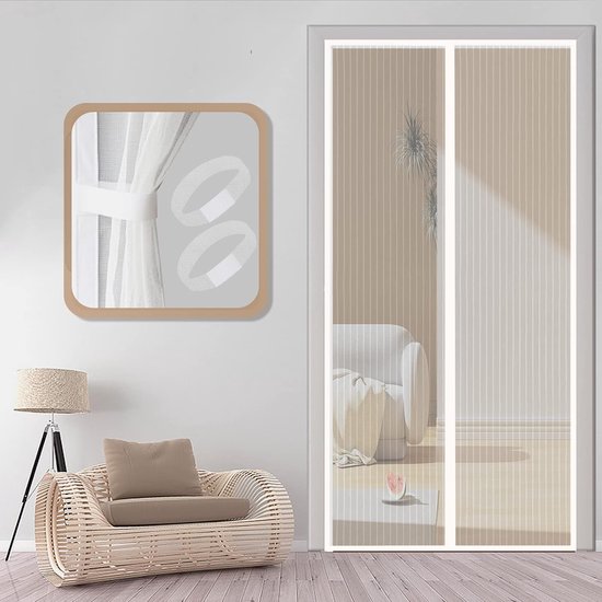 Magnetisch Insectenscherm voor Balkondeuren met Innovatieve Windbestendige Sluiting