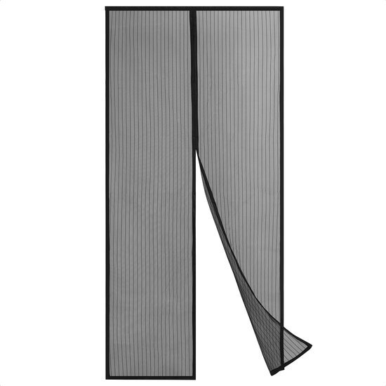Magnetisch Vliegengordijn - Horgordijn - Hordeur - 210 x 100 cm - Zwart