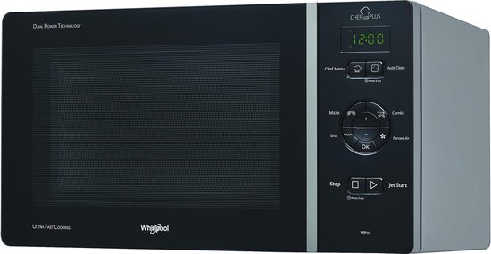 Magnetron met Grill, 25 Liter, Zilver - Multifunctionele Keukenoven met Vooraf Ingestelde Recepten van Inventum