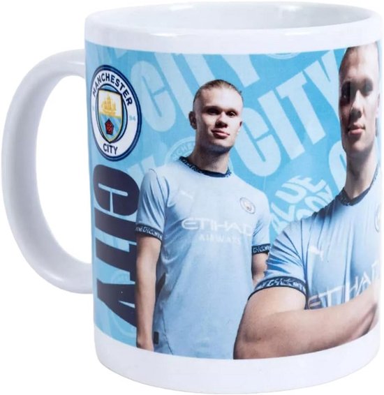 Manchester City Spelers Mok - Haaland Thematisch - 315 ml Keramische Koffiemok