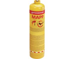 MAPP-Gas Cilinder - Hogedruk Gas - Lassen & Solderen - Hoge Temperatuur - 7/16"-EU - Geel