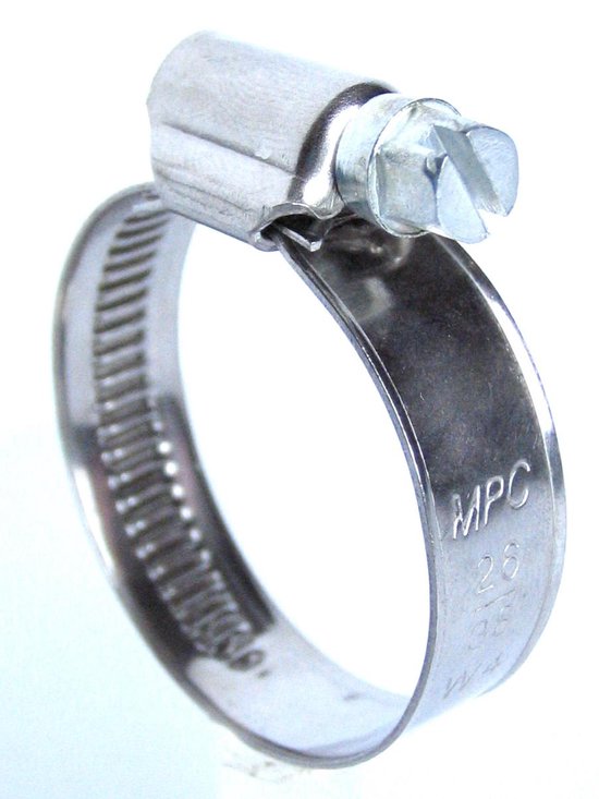 Marine Power Clamps, RVS slangklem, 32-44 mm, prijs / verkoop per 10 st.