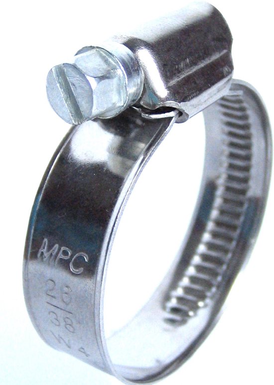 Marine Power Clamps, RVS slangklem, 8-14 mm, prijs / verkoop per 10 st. van Merkloos