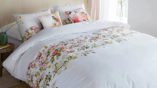 Marjolein Bastin Rozentuin dekbedovertrek - Lits-Jumeaux XL - 260x200/220 - Multi van Merkloos
