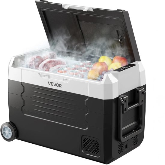 Marqs koelkast - Koelkasten - Vriescombinatie - koelvriescombinatie - Tafelmodel - 45 Liter - 2 Zones - 69x39x51 cm - Appbediening van Marqs