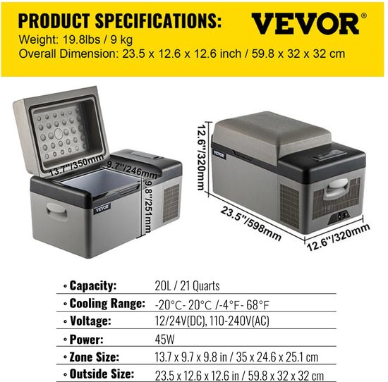 Masa - Mini Koelkast - Koelbox van Merkloos