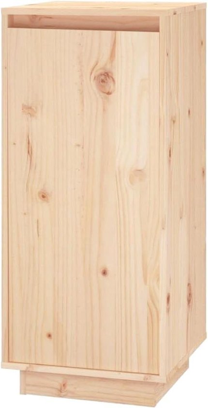 Massief grenenhouten schoenenkast 35x35x80 cm - opbergmeubel halkast voor gang - schoenenrek opslagkast van Vidaxl