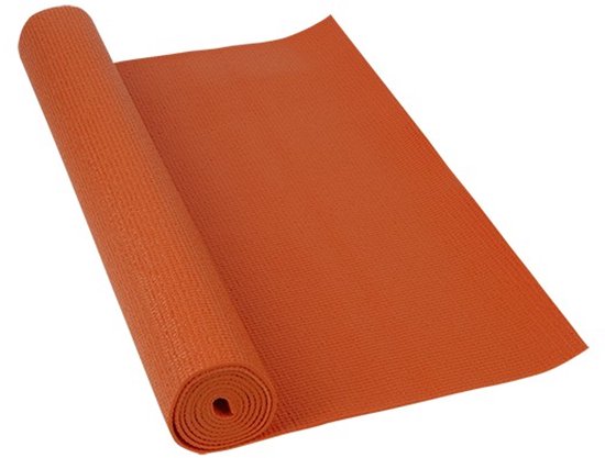Mat Pilates/yoga Softee Deluxe Dikte 4mm Oranje - UNI van Merkloos