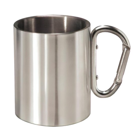 MATO RVS Thermo Beker 0,3L met karabijnhaak van MATO