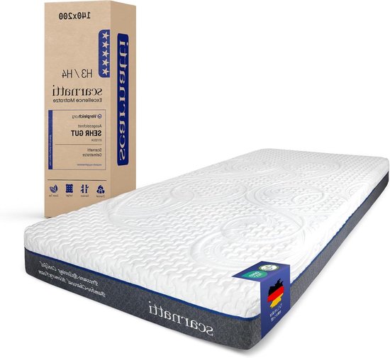 Matras 140x200 cm - Koudschuim Matras Geheugen - Gezond Slapen - 7-Zone Ergonomie - 18 cm Hoogte - Multikleur van Merkloos