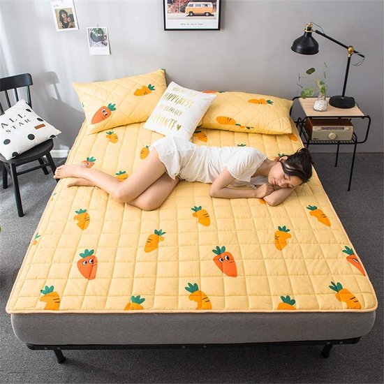 Matras - Japanse futon - Comfortabel slapen - Hypoallergeen ademend - 90 x 200 cm - B