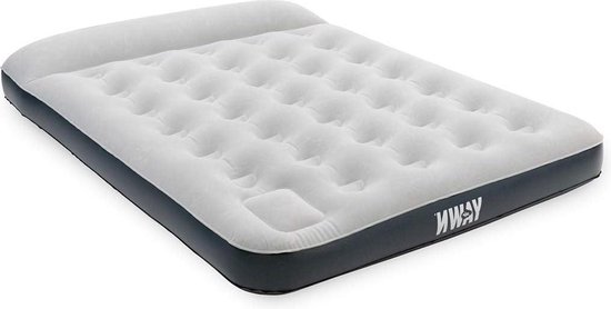 Matras met ingebouwde voetpomp voor tweepersoons camping - Comfortabel slapen tijdens het kamperen van Merkloos