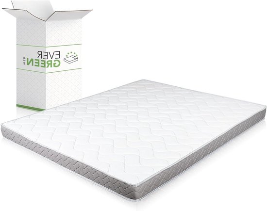 Matras Slaapbank - Koudschuim Matras - Comfortabel Slapen - Hypoallergeen Ademend - 160x190 cm - Geel van Merkloos